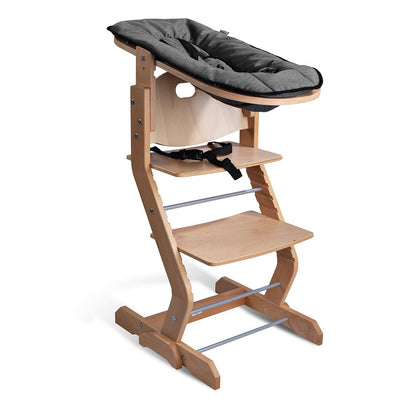 * tiSsi baby attachment, natural - anthracite, for children's high chair