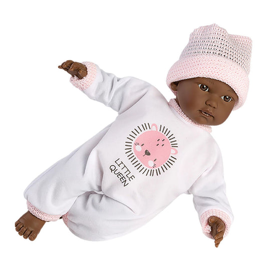 Llorens Babypuppe Cuquita dunkelhäutig, 30 cm