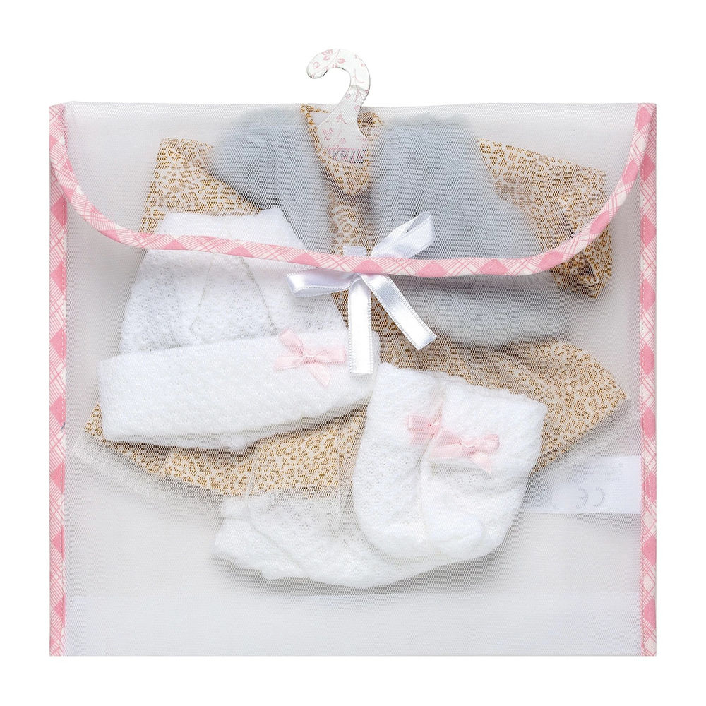 Llorens Kleiderset Leopard 35cm