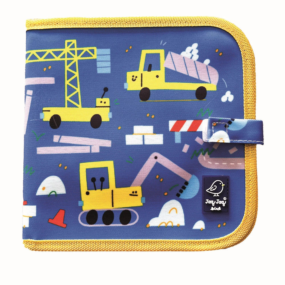 Kreidemalbuch mit 4 Kreiden Baustelle