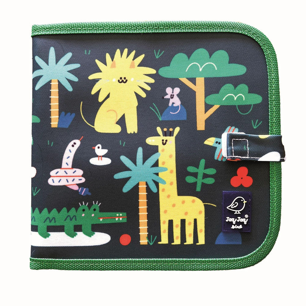 Kreidemalbuch mit 4 Kreiden Safari