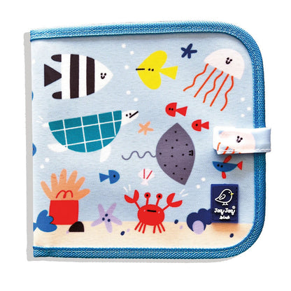 Kreidemalbuch mit 4 Kreiden Meerestiere