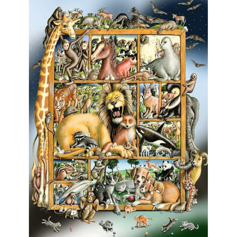 Ravensburger Tiere im Regal