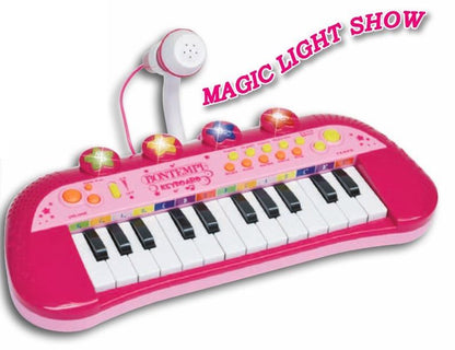 Bontempi Keyboard mit 24 Tasten, pink