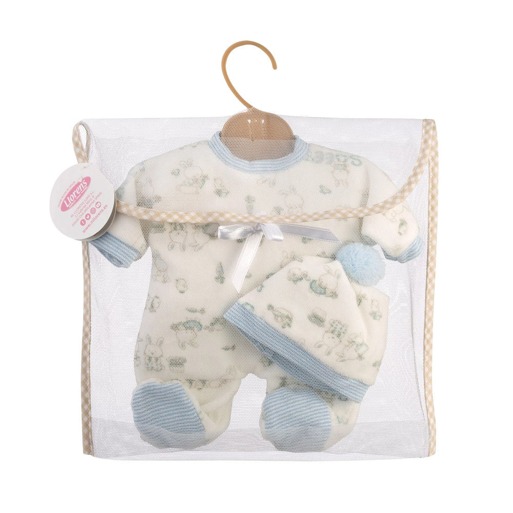 Pyjamaset Häschen blau 32cm