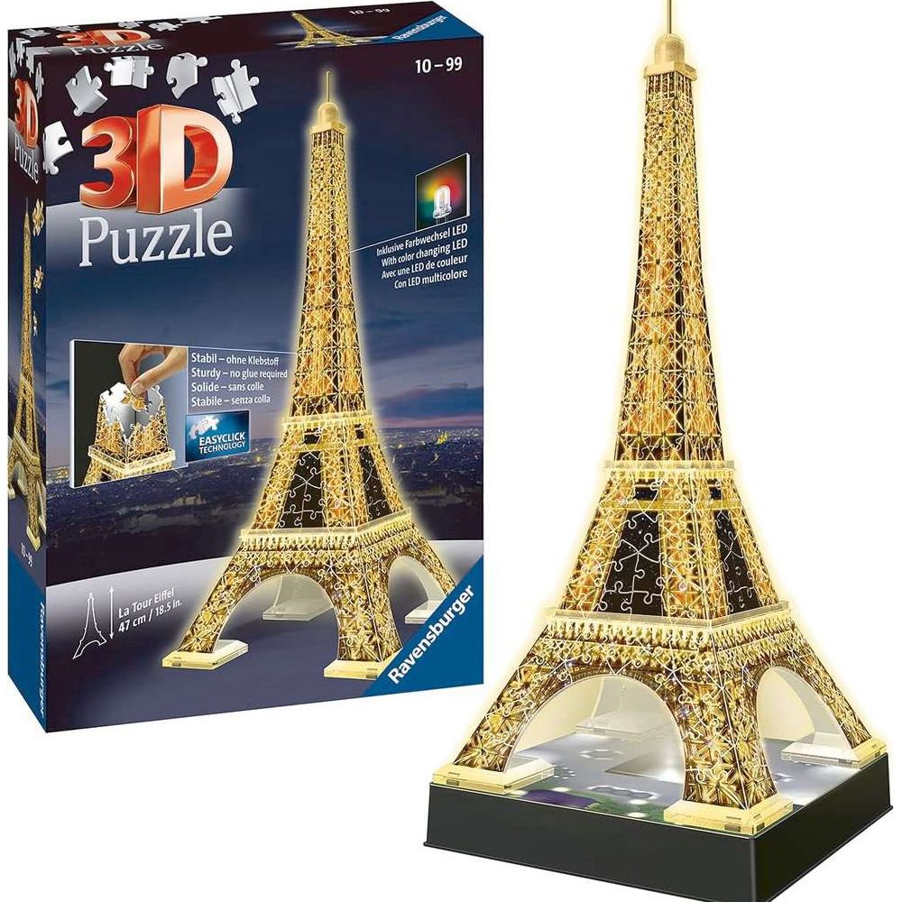 Ravensburger Eiffel Tower at night