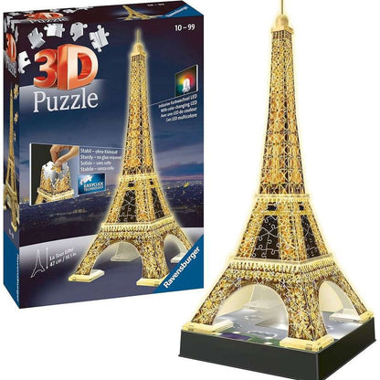 Ravensburger Eiffel Tower at night