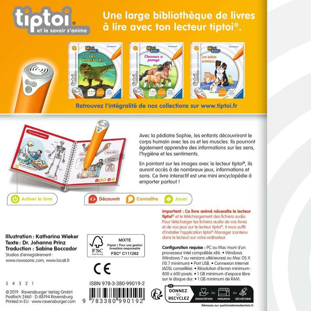 Ravensburger tiptoi® Mini Doc' The human body