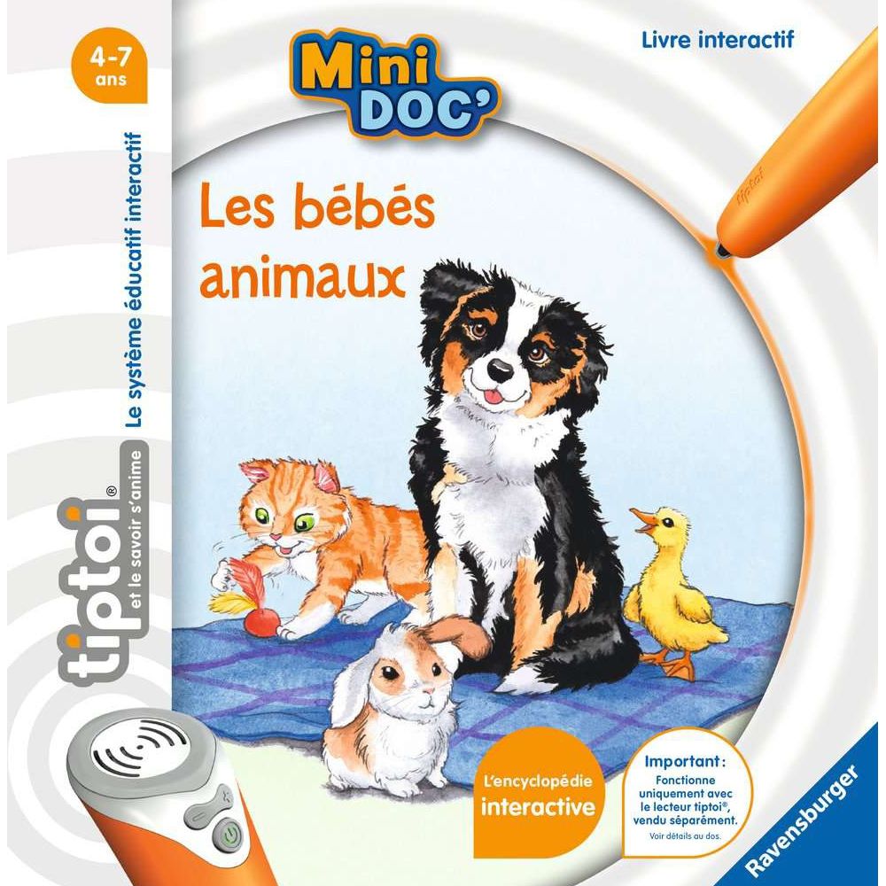 Ravensburger tiptoi® Mini Doc' Les bébés animaux