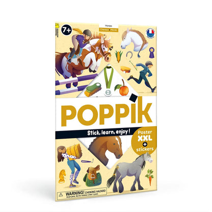 Sticker Lernposter Pferde