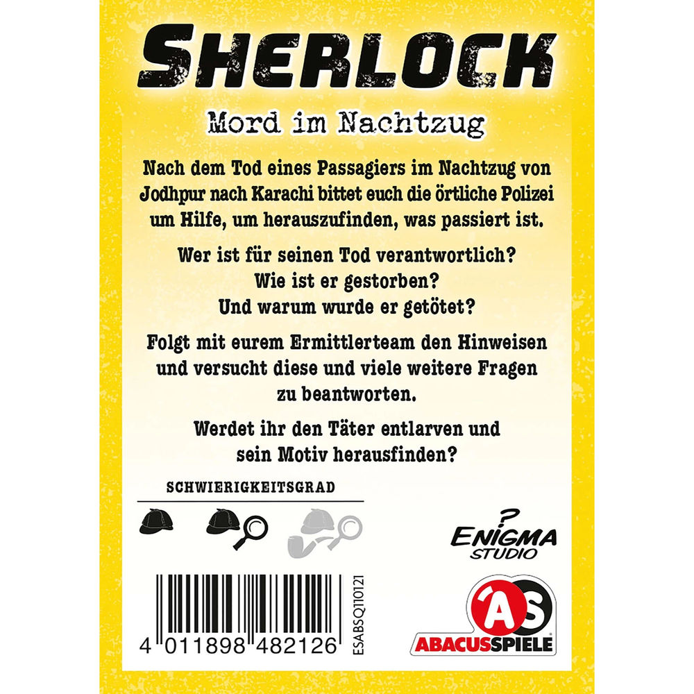 Abacus Sherlock – Mord im Nachtzug (d)