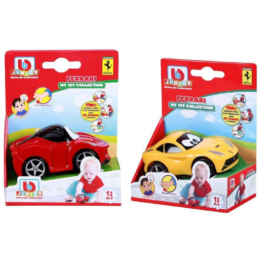BB Junior Ferrari sous blister rouge &amp; jaune, 9 cm, assorti