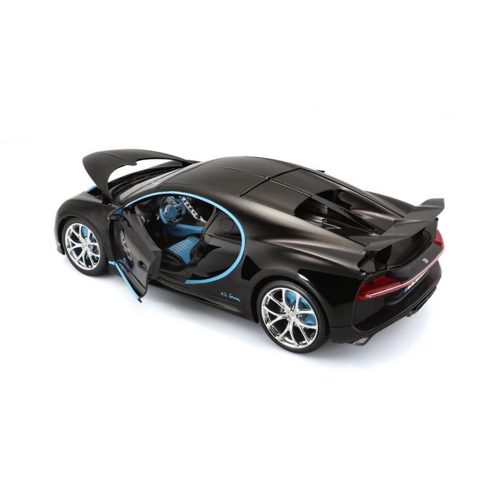 Bugatti Chiron 42 deuxième version, 1:18, noir/bleu