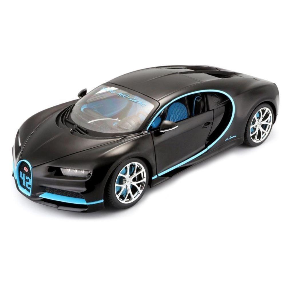 Bugatti Chiron 42 deuxième version, 1:18, noir/bleu