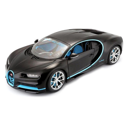 Bugatti Chiron 42 deuxième version, 1:18, noir/bleu