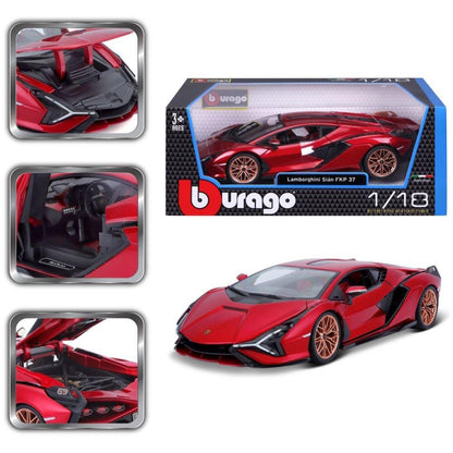 Bburago Lamborghini Sian FKP 37, 1:18, rouge