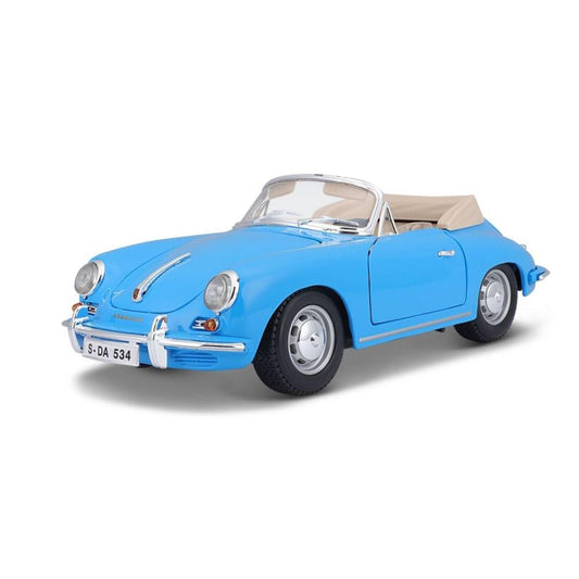 Porsche 356B Cabriolet 1961, 1:18, bleu