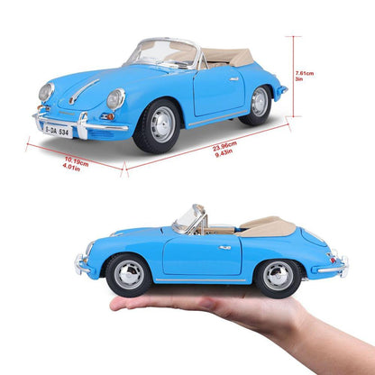 Porsche 356B Cabriolet 1961, 1:18, blue