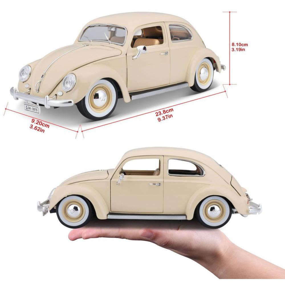Bburago Volkswagen Coccinelle 1955 beige 1/18