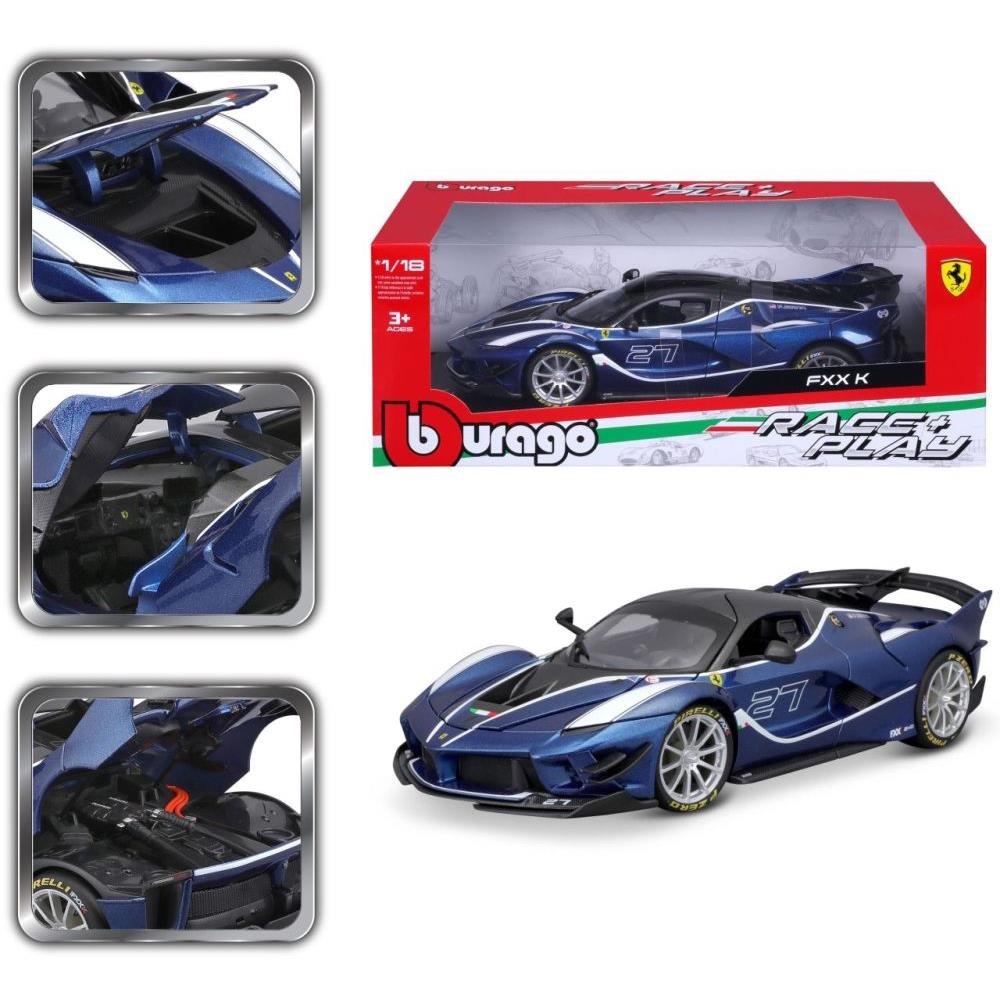Bburago Ferrari R&amp;P FXX-K EVO 1/18 bleue