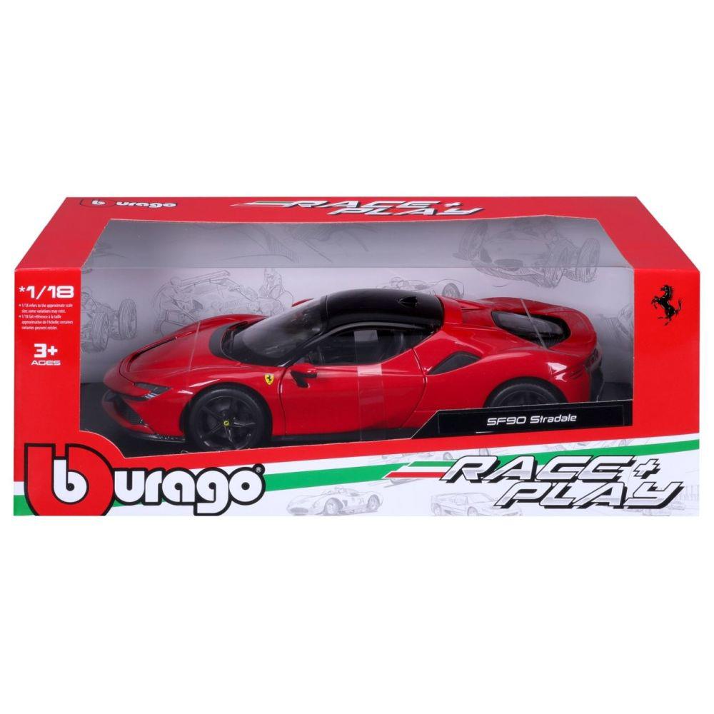 Bburago Ferrari R&amp;P SF90 Stradale 1/18 red