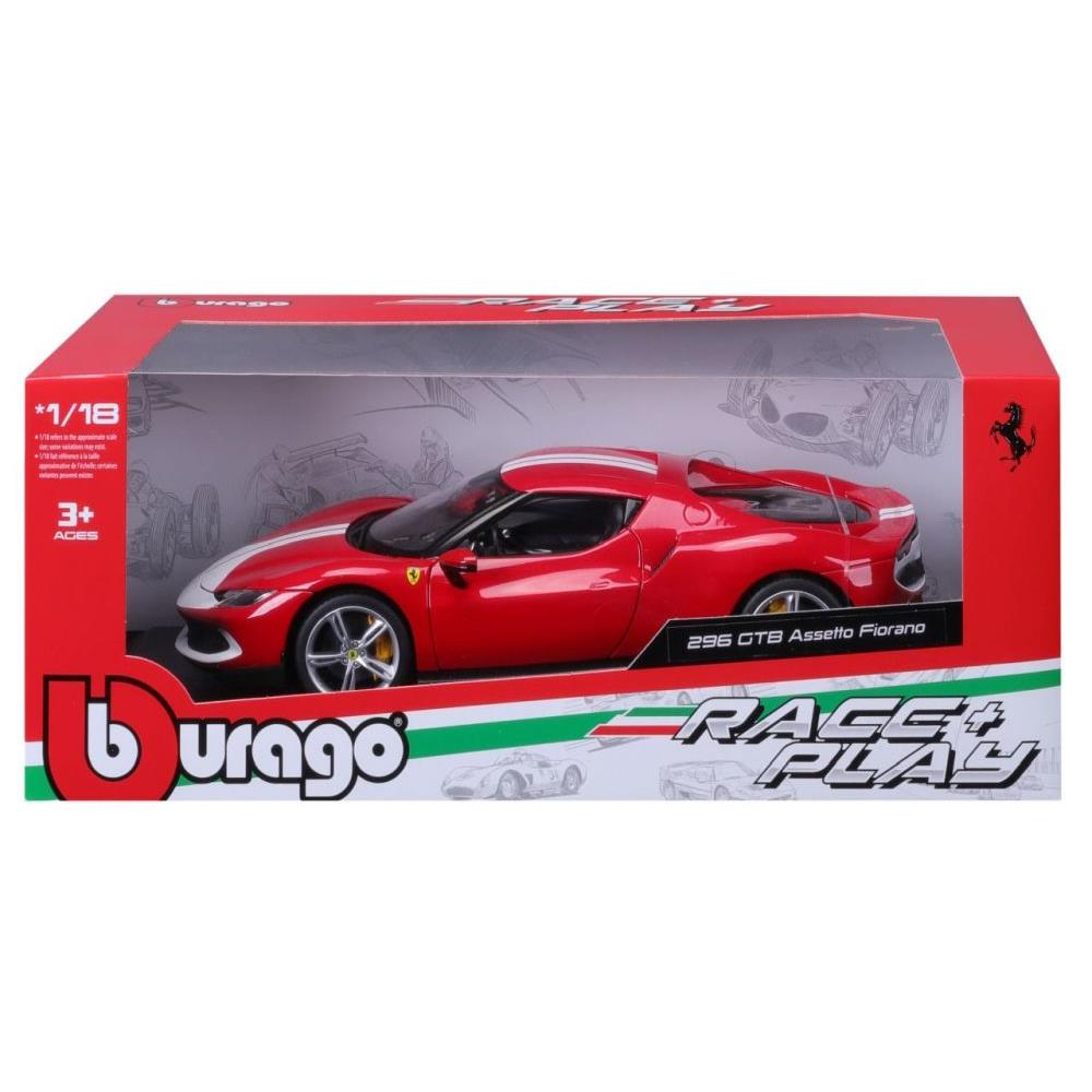 Bburago Ferrari R&amp;P 296 GTB Assetto Fiorano 1/18 red