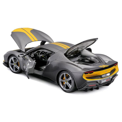 Bburago Ferrari R&amp;P 296 GTB Assetto Fiorano 1/18 silver