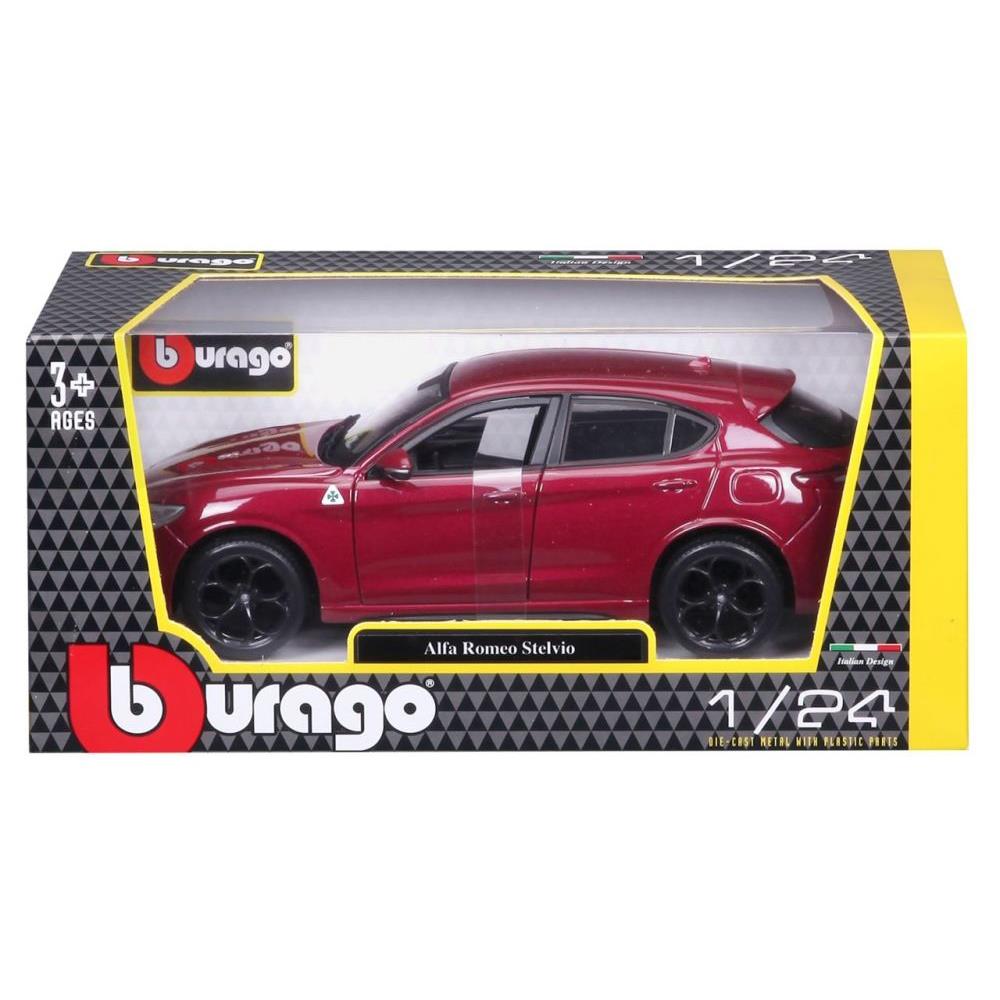 Bburago Alfa Romeo Stelvio, 1:24, red