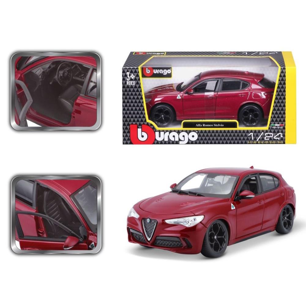 Bburago Alfa Romeo Stelvio, 1:24, red