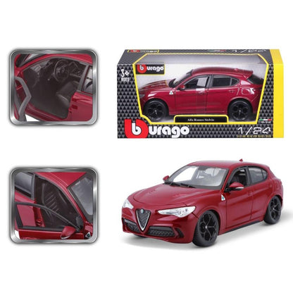 Bburago Alfa Romeo Stelvio, 1:24, red