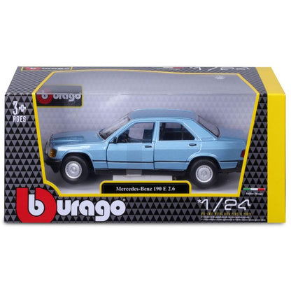 Bburago Mercedes Benz 190E 1987 1/24 blue