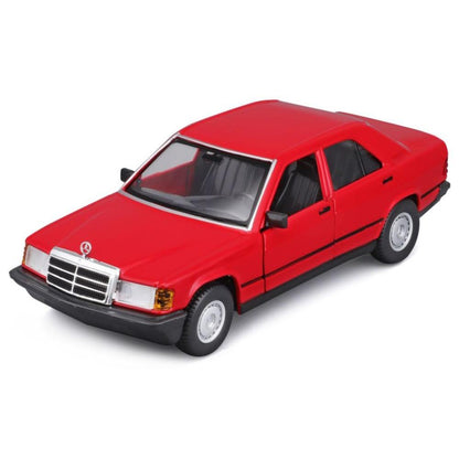 Bburago Mercedes Benz 190E 1987 1/24 rouge