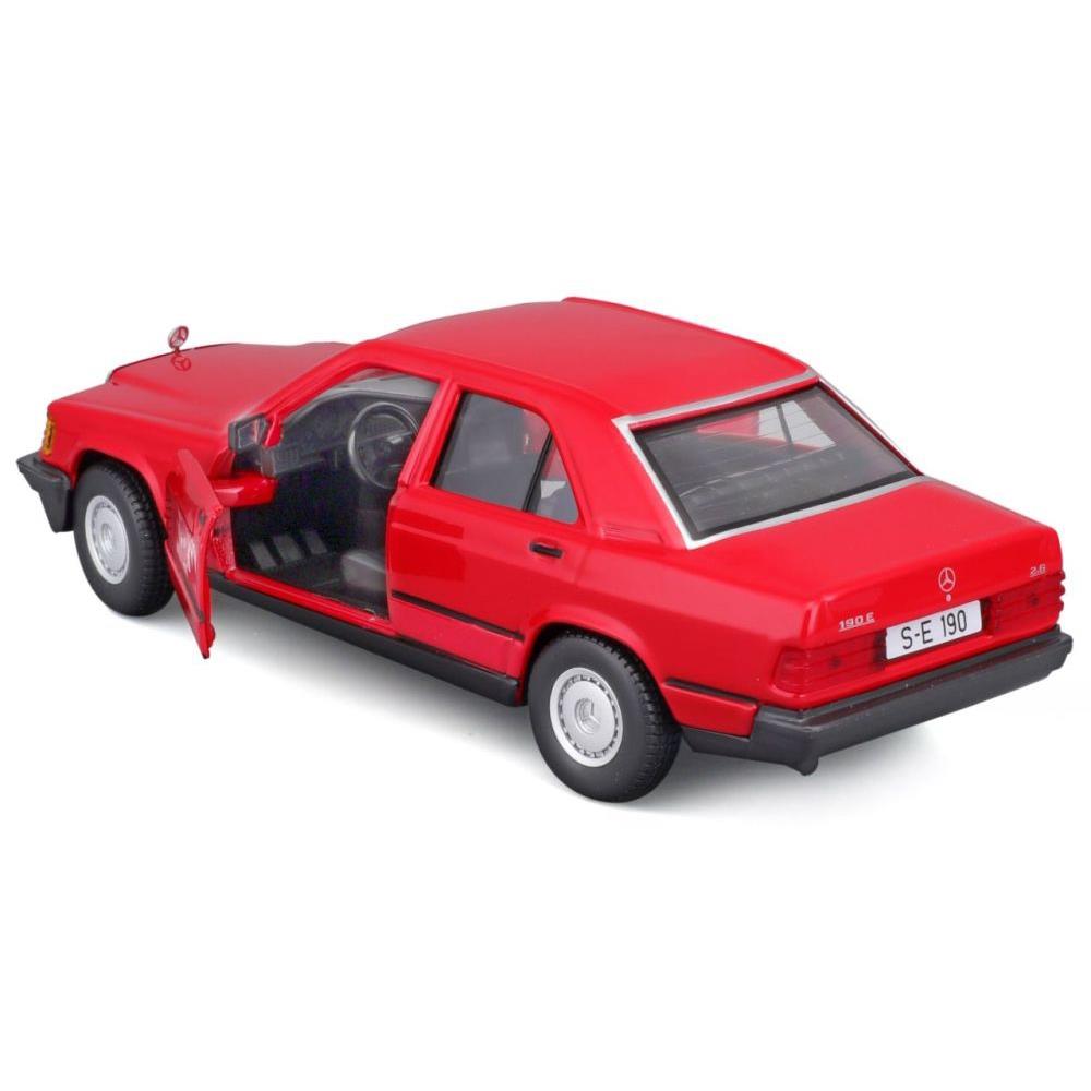 Bburago Mercedes Benz 190E 1987 1/24 rouge