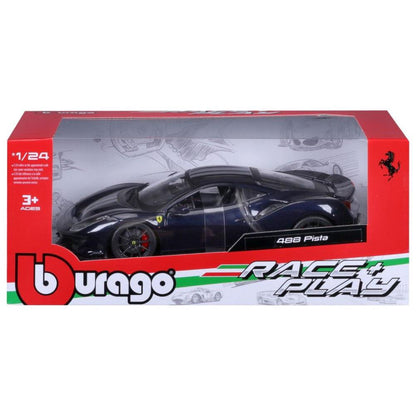 Bburago Ferrari R&amp;P 488 Pista 1/24 blue