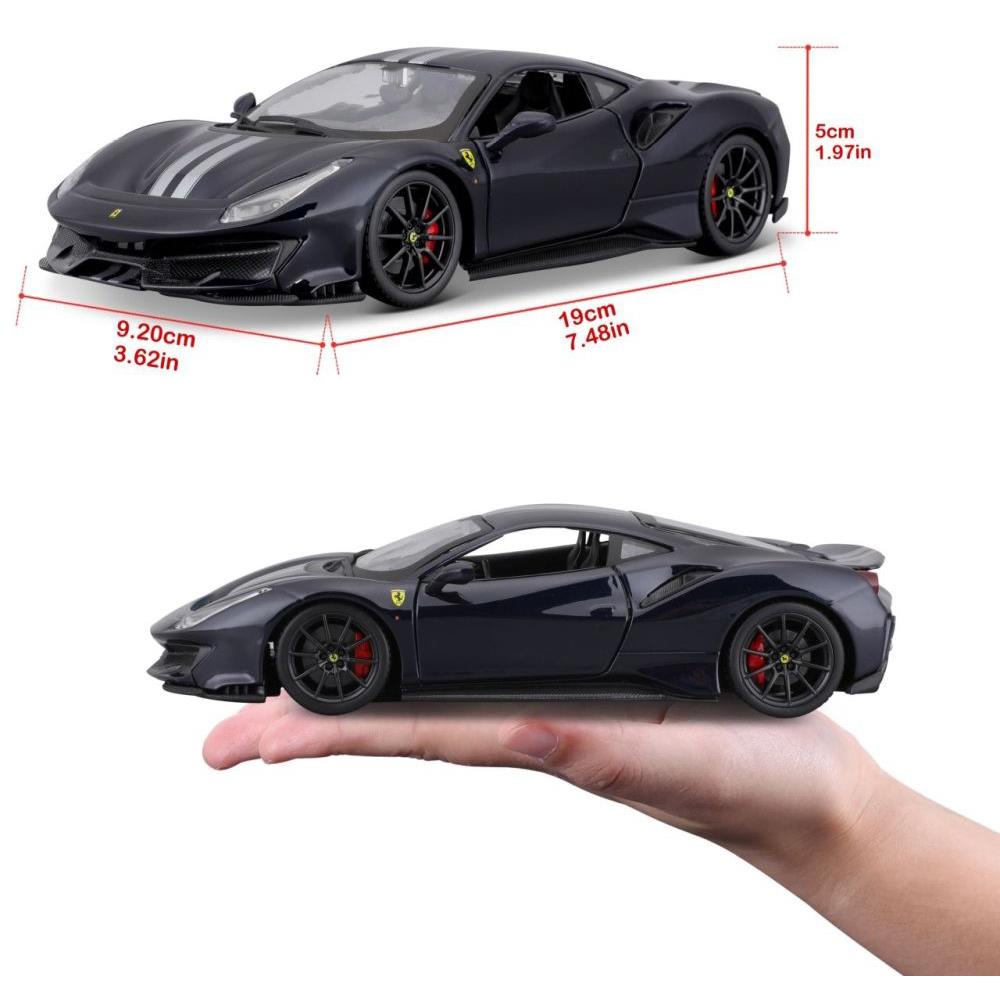 Bburago Ferrari R&amp;P 488 Pista 1/24 blue