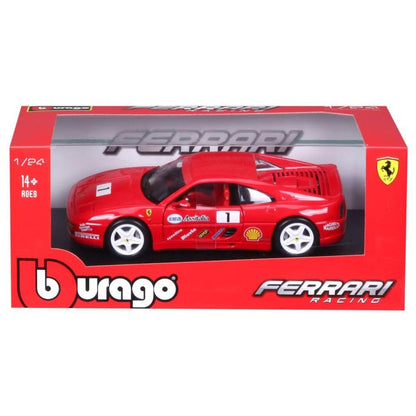 Bburago Ferrari Racing F355 Challenge 1/24 rouge