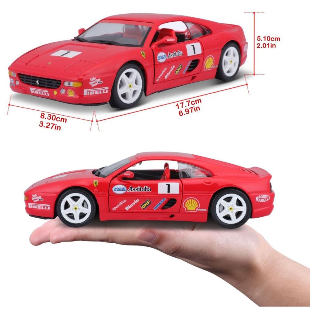 Bburago Ferrari Racing F355 Challenge 1/24 rouge