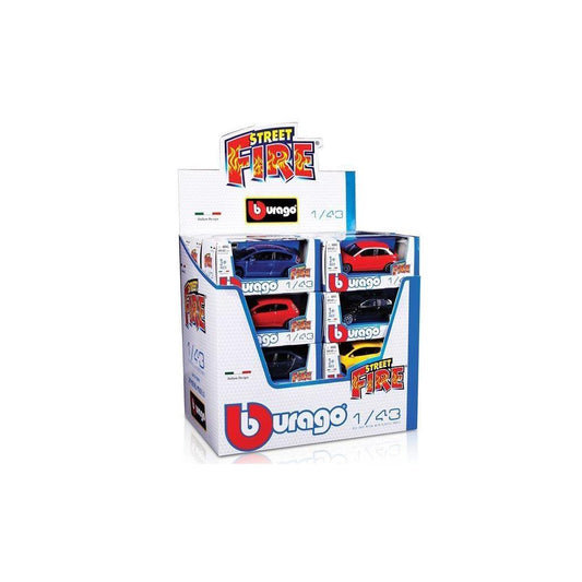Bburago Street Fire 1/43 en 1 pièce, assorti