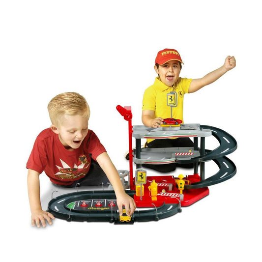 Bburago Ferrari Parking Garage avec 2 voitures 1:43