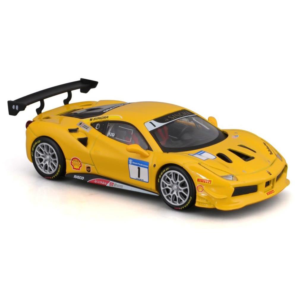 Bburago Ferrari 488 Challenge, jaune, 1:43