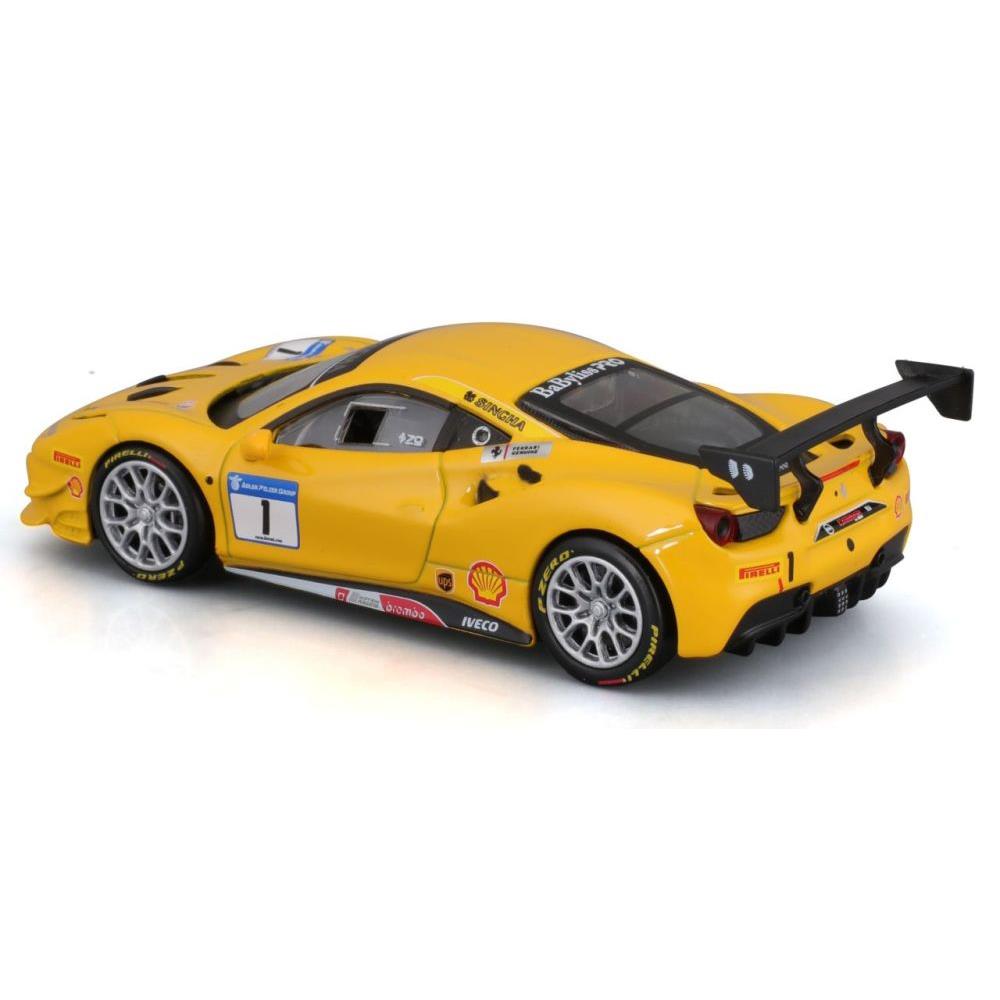 Bburago Ferrari 488 Challenge, jaune, 1:43