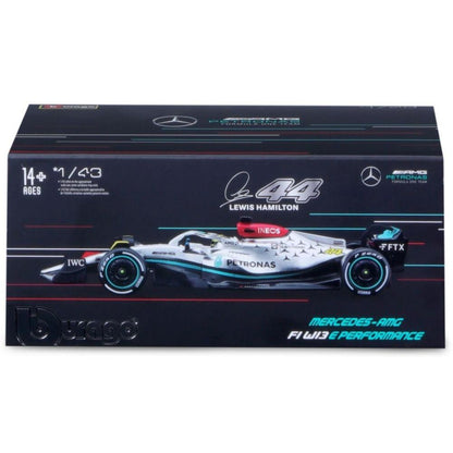 Bburago Mercedes-AMG F1 W13 E Performance Lewis Hamilton 2022, 1:43