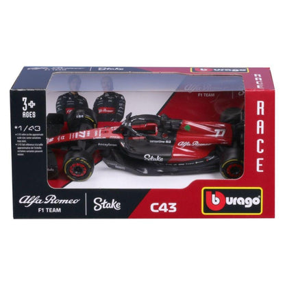 Bburago Alfa Romeo F1 Team Stake C43 Valtteri Bottas 2023, 1:43