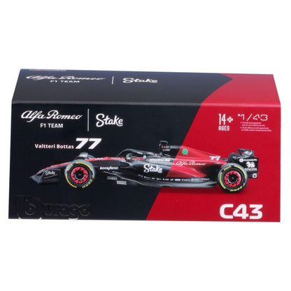 Bburago Alfa Romeo F1 Team Stake C43 Bottas 2023, 1:43