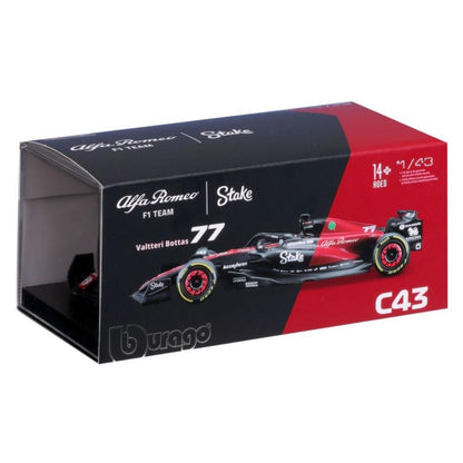 Bburago Alfa Romeo F1 Team Stake C43 Bottas 2023, 1:43