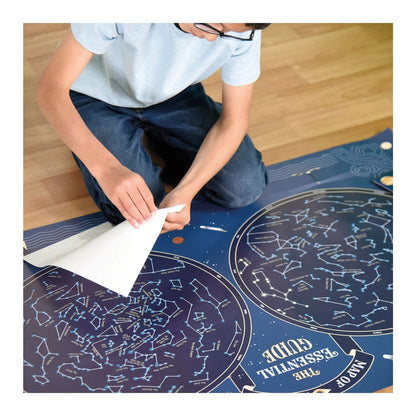 Autocollant Poppik affiche d'apprentissage carte du ciel