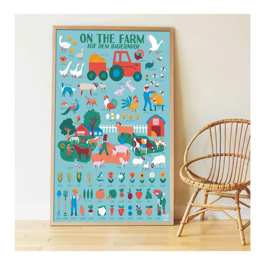 Autocollant Poppik affiche d'apprentissage ferme