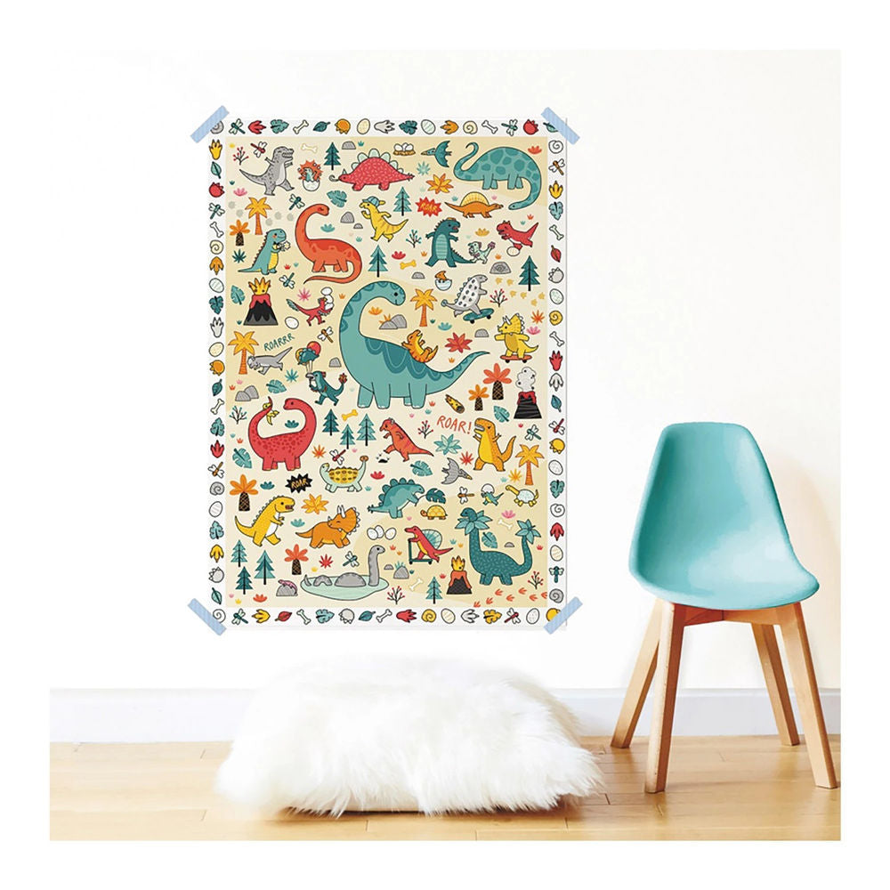 Sticker Kreativ Poster Dinosaurier