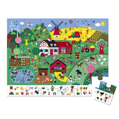 Janod Puzzle Farm with Hidden Objects