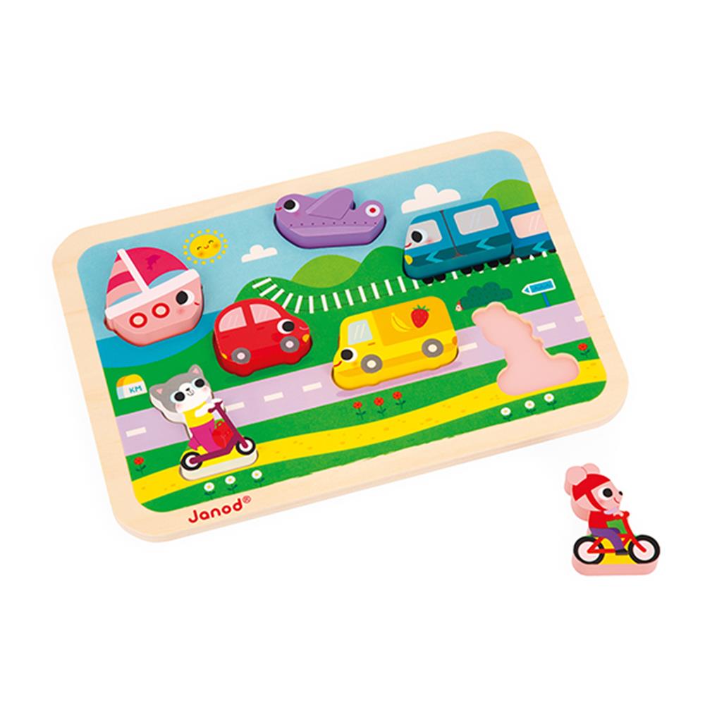 Janod Chunky Puzzle Vehicles